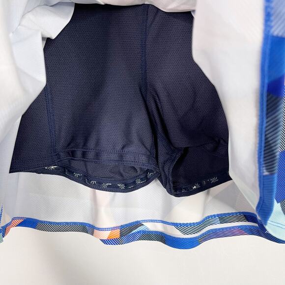 Athleta XXSmall Blue Electric Geo Sport Speed Skort Skirt Athletic Liner Active - Picture 5 of 11